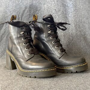 Dr. Martens Jesy Black Lace-Up Women's Boots